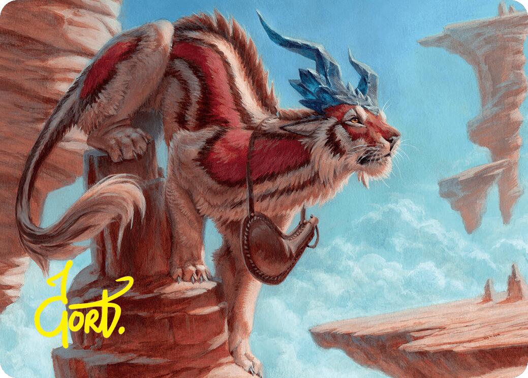 Felidar Savior Art Card (3/54) (Gold-Stamped Signature) [Foundations Art Series] - Magic: The Gathering - Card Brawlers | Quebec | Canada |
