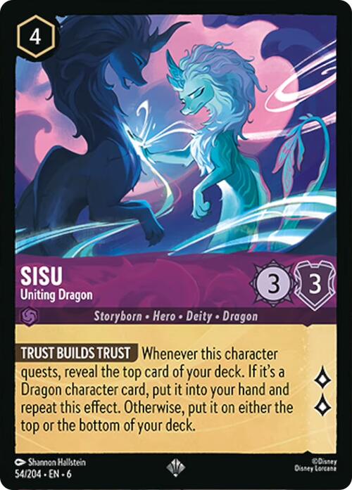 Sisu - Uniting Dragon (54/204) [Azurite Sea] - Disney - Card Brawlers | Quebec | Canada |