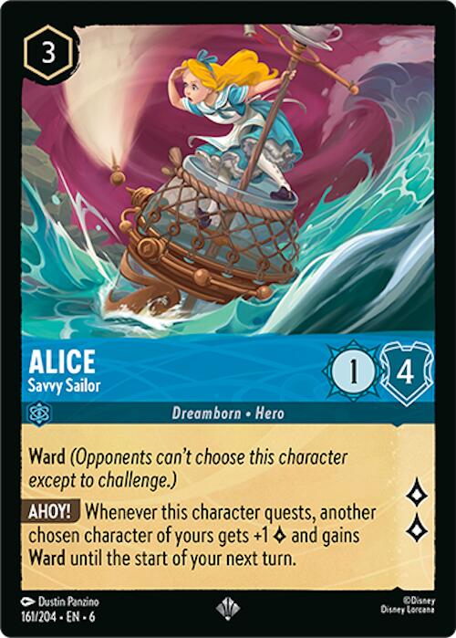 Alice - Savvy Sailor (161/204) [Azurite Sea] - Disney - Card Brawlers | Quebec | Canada |
