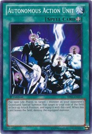 Autonomous Action Unit [BP01-EN073] Common - Yu-Gi-Oh! - Card Brawlers | Quebec | Canada |