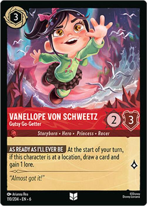 Vanellope von Schweetz - Gutsy Go-Getter (110/204) [Azurite Sea] - Disney - Card Brawlers | Quebec | Canada |