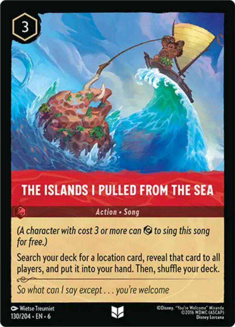 The Islands I Pulled From The Sea (130/204) [Azurite Sea] - Disney - Card Brawlers | Quebec | Canada |