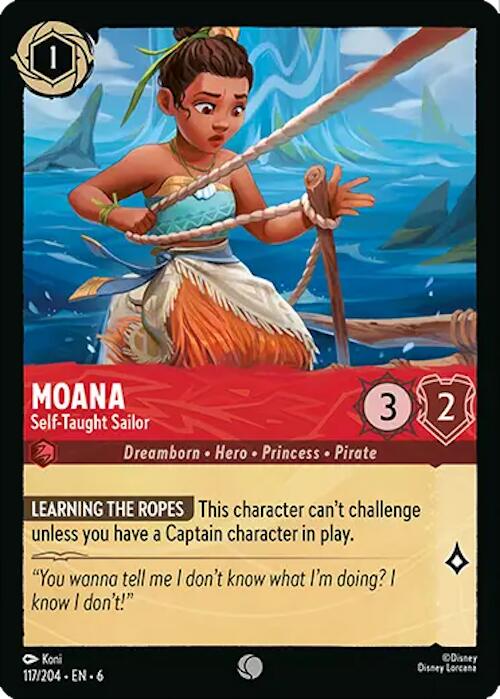 Moana - Self-Taught Sailor (117/204) [Azurite Sea] - Disney - Card Brawlers | Quebec | Canada |
