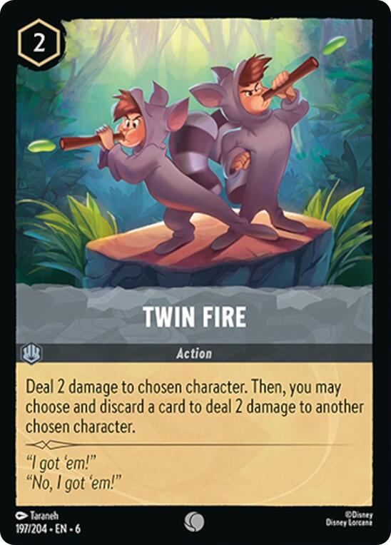 Twin Fire (197/204) [Azurite Sea] - Disney - Card Brawlers | Quebec | Canada |