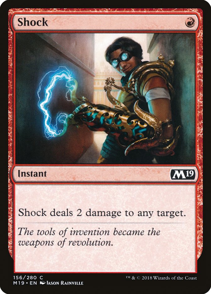 Shock [Core Set 2019] - Magic: The Gathering - Card Brawlers | Quebec | Canada |