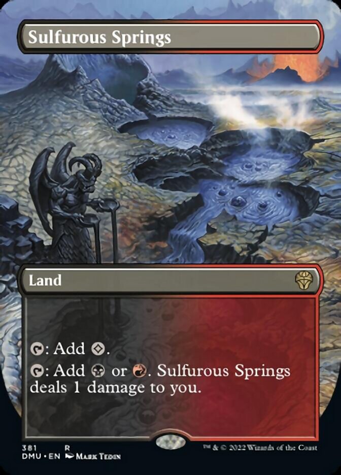Sulfurous Springs (Borderless Alternate Art) [Dominaria United] - Magic: The Gathering - Card Brawlers | Quebec | Canada |