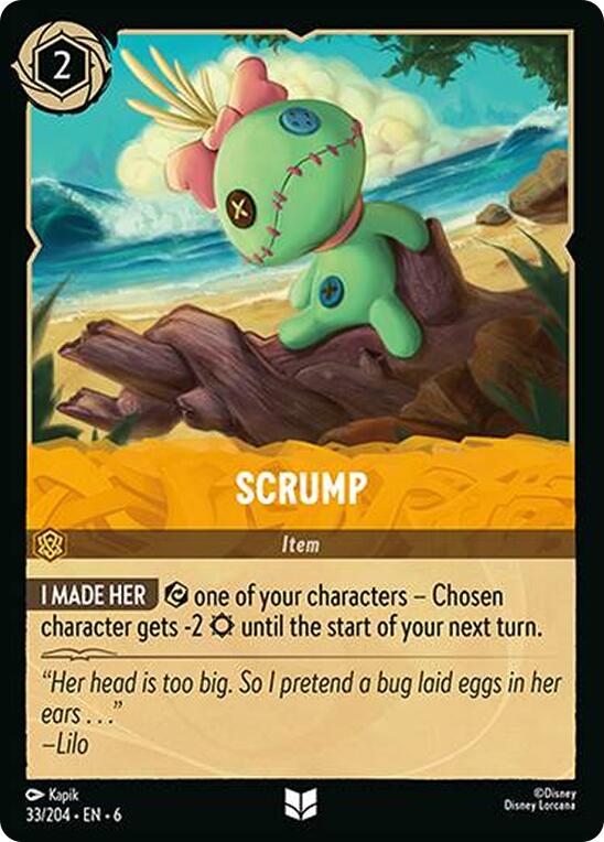 Scrump (33/204) [Azurite Sea] - Disney - Card Brawlers | Quebec | Canada |