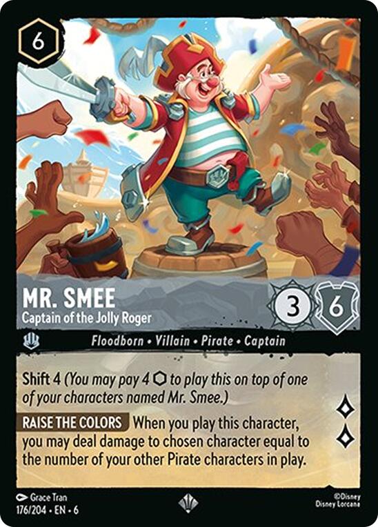 Mr. Smee - Captain of the Jolly Roger (176/204) [Azurite Sea] - Disney - Card Brawlers | Quebec | Canada |