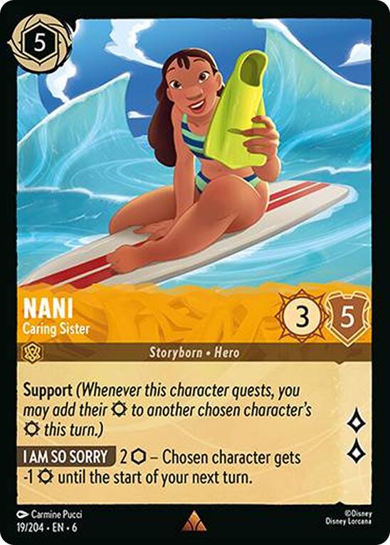 Nani - Caring Sister (19/204) [Azurite Sea] - Disney - Card Brawlers | Quebec | Canada |