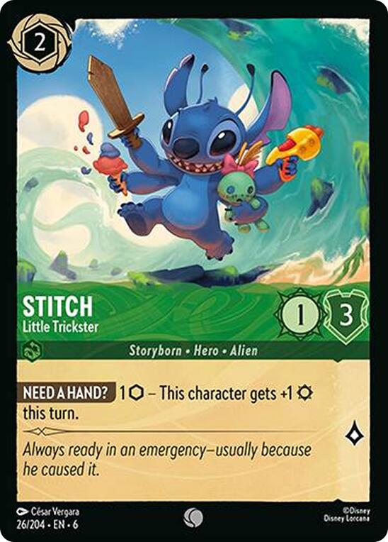 Stitch - Little Trickster (26/204) [Azurite Sea] - Disney - Card Brawlers | Quebec | Canada |