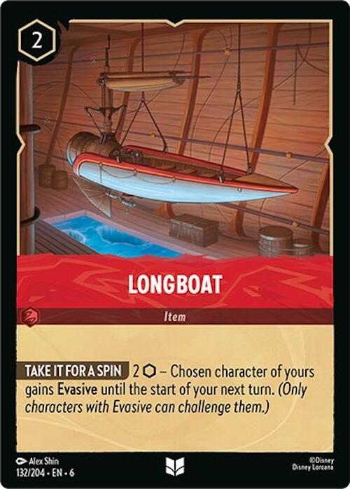 Longboat (132/204) [Azurite Sea] - Disney - Card Brawlers | Quebec | Canada |