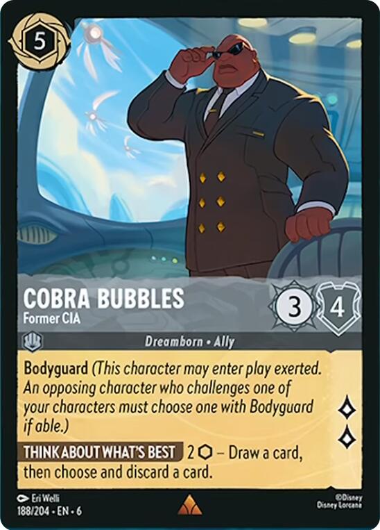 Cobra Bubbles - Former CIA (188/204) [Azurite Sea] - Disney - Card Brawlers | Quebec | Canada |
