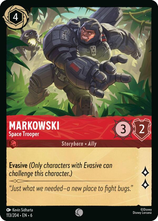 Markowski - Space Trooper (113/204) [Azurite Sea] - Disney - Card Brawlers | Quebec | Canada |