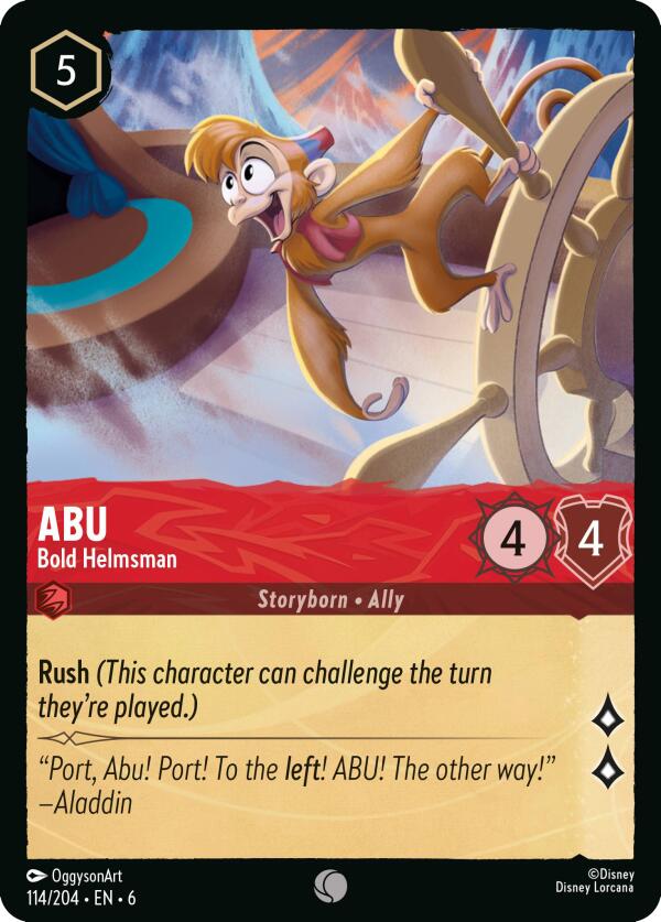 Abu - Bold Helmsman (114/204) [Azurite Sea] - Disney - Card Brawlers | Quebec | Canada |