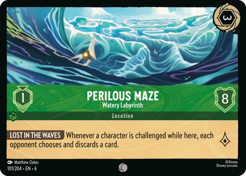 Perilous Maze - Watery Labyrinth (101/204) [Azurite Sea] - Disney - Card Brawlers | Quebec | Canada |