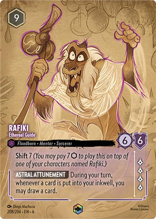 Rafiki - Ethereal Guide (Enchanted) (208/204) [Azurite Sea] - Disney - Card Brawlers | Quebec | Canada |