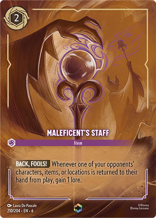 Maleficent's Staff (Enchanted) (210/204) [Azurite Sea] - Disney - Card Brawlers | Quebec | Canada |