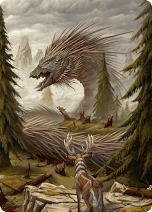 Quilled Greatwurm Art Card (44/54) [Foundations Art Series] - Magic: The Gathering - Card Brawlers | Quebec | Canada |