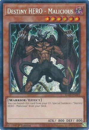 Destiny HERO - Malicious (Secret Rare) [RA03-EN001] Secret Rare - Yu-Gi-Oh! - Card Brawlers | Quebec | Canada |