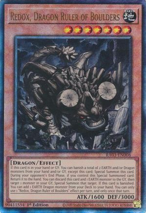 Redox, Dragon Ruler of Boulders (UTR) [RA03-EN008] Prismatic Ultimate Rare - Yu-Gi-Oh! - Card Brawlers | Quebec | Canada |