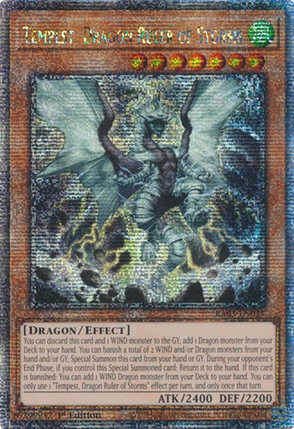 Tempest, Dragon Ruler of Storms (Quarter Century Secret Rare) [RA03-EN011] Quarter Century Secret Rare - Yu-Gi-Oh! - Card Brawlers | Quebec | Canada |