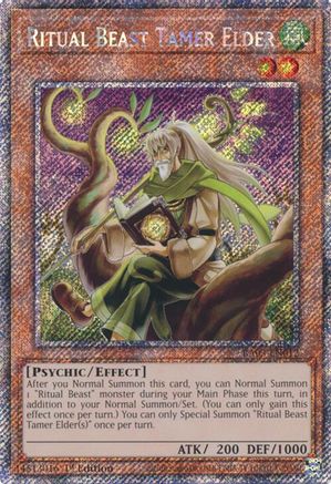 Ritual Beast Tamer Elder (Platinum Secret Rare) [RA03-EN012] Platinum Secret Rare - Yu-Gi-Oh! - Card Brawlers | Quebec | Canada |
