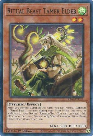 Ritual Beast Tamer Elder [RA03-EN012] Super Rare - Yu-Gi-Oh! - Card Brawlers | Quebec | Canada |