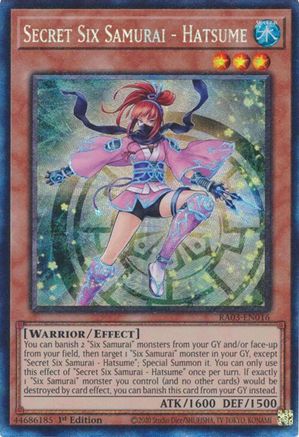 Secret Six Samurai - Hatsume (CR) [RA03-EN016] Prismatic Collector's Rare - Yu-Gi-Oh! - Card Brawlers | Quebec | Canada |