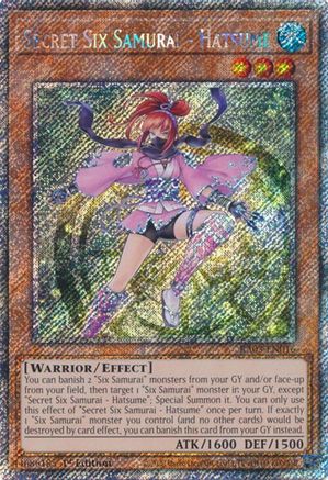 Secret Six Samurai - Hatsume (Platinum Secret Rare) [RA03-EN016] Platinum Secret Rare - Yu-Gi-Oh! - Card Brawlers | Quebec | Canada |