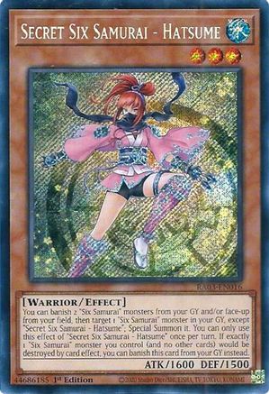 Secret Six Samurai - Hatsume (Secret Rare) [RA03-EN016] Secret Rare - Yu-Gi-Oh! - Card Brawlers | Quebec | Canada |