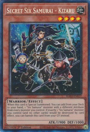 Secret Six Samurai - Kizaru (CR) [RA03-EN017] Prismatic Collector's Rare - Yu-Gi-Oh! - Card Brawlers | Quebec | Canada |