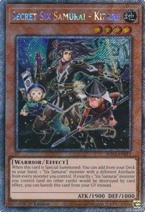 Secret Six Samurai - Kizaru (Platinum Secret Rare) [RA03-EN017] Platinum Secret Rare - Yu-Gi-Oh! - Card Brawlers | Quebec | Canada |