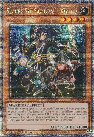 Secret Six Samurai - Kizaru (Quarter Century Secret Rare) [RA03-EN017] Quarter Century Secret Rare - Yu-Gi-Oh! - Card Brawlers | Quebec | Canada |