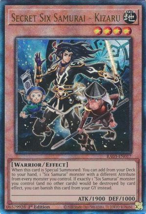 Secret Six Samurai - Kizaru (UTR) [RA03-EN017] Prismatic Ultimate Rare - Yu-Gi-Oh! - Card Brawlers | Quebec | Canada |
