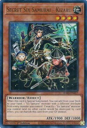 Secret Six Samurai - Kizaru (UR) [RA03-EN017] Ultra Rare - Yu-Gi-Oh! - Card Brawlers | Quebec | Canada |