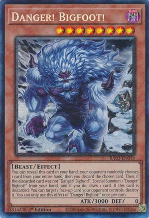 Danger! Bigfoot! (Alternate Art) (CR) [RA03-EN019] Prismatic Collector's Rare - Yu-Gi-Oh! - Card Brawlers | Quebec | Canada |