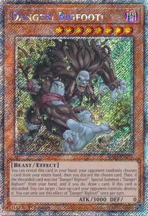 Danger! Bigfoot! (Platinum Secret Rare) [RA03-EN019] Platinum Secret Rare - Yu-Gi-Oh! - Card Brawlers | Quebec | Canada |