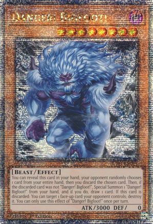 Danger! Bigfoot! (Alternate Art) (Quarter Century Secret Rare) [RA03-EN019] Quarter Century Secret Rare - Yu-Gi-Oh! - Card Brawlers | Quebec | Canada |