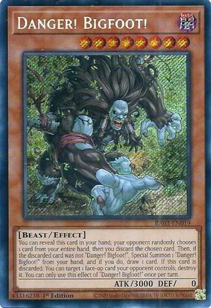 Danger! Bigfoot! (Secret Rare) [RA03-EN019] Secret Rare - Yu-Gi-Oh! - Card Brawlers | Quebec | Canada |
