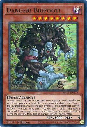 Danger! Bigfoot! [RA03-EN019] Super Rare - Yu-Gi-Oh! - Card Brawlers | Quebec | Canada |