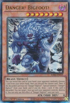 Danger! Bigfoot! (Alternate Art) (UTR) [RA03-EN019] Prismatic Ultimate Rare - Yu-Gi-Oh! - Card Brawlers | Quebec | Canada |