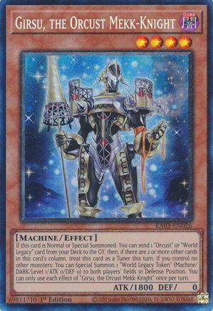 Girsu, the Orcust Mekk-Knight (CR) [RA03-EN026] Prismatic Collector's Rare - Yu-Gi-Oh! - Card Brawlers | Quebec | Canada |