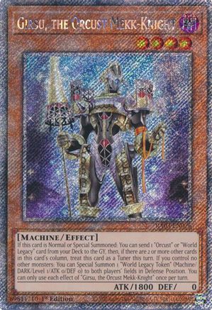 Girsu, the Orcust Mekk-Knight (Platinum Secret Rare) [RA03-EN026] Platinum Secret Rare - Yu-Gi-Oh! - Card Brawlers | Quebec | Canada |
