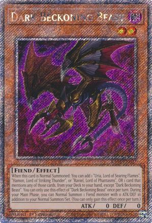 Dark Beckoning Beast (Platinum Secret Rare) [RA03-EN027] Platinum Secret Rare - Yu-Gi-Oh! - Card Brawlers | Quebec | Canada |