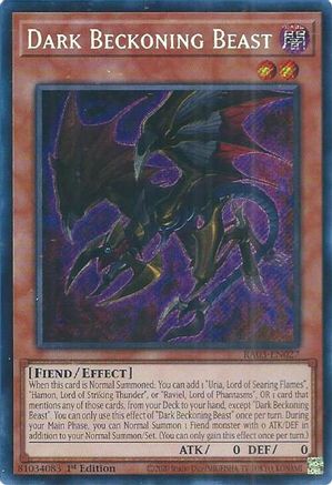 Dark Beckoning Beast (Secret Rare) [RA03-EN027] Secret Rare - Yu-Gi-Oh! - Card Brawlers | Quebec | Canada |