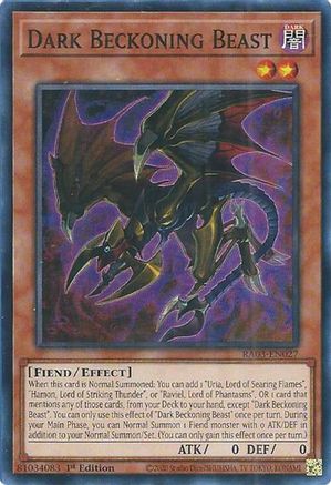 Dark Beckoning Beast [RA03-EN027] Super Rare - Yu-Gi-Oh! - Card Brawlers | Quebec | Canada |