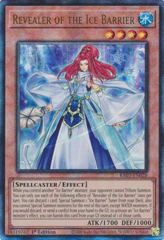 Revealer of the Ice Barrier (UTR) [RA03-EN028] Prismatic Ultimate Rare - Yu-Gi-Oh! - Card Brawlers | Quebec | Canada |