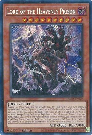 Lord of the Heavenly Prison (Secret Rare) [RA03-EN029] Secret Rare - Yu-Gi-Oh! - Card Brawlers | Quebec | Canada |