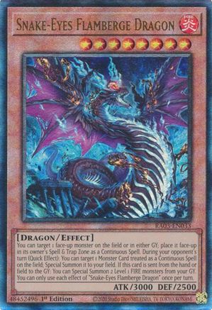 Snake-Eyes Flamberge Dragon (UTR) [RA03-EN033] Prismatic Ultimate Rare - Yu-Gi-Oh! - Card Brawlers | Quebec | Canada |