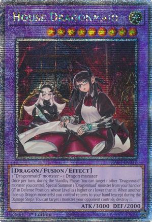 House Dragonmaid (Alternate Art) (Quarter Century Secret Rare) [RA03-EN037] Quarter Century Secret Rare - Yu-Gi-Oh! - Card Brawlers | Quebec | Canada |